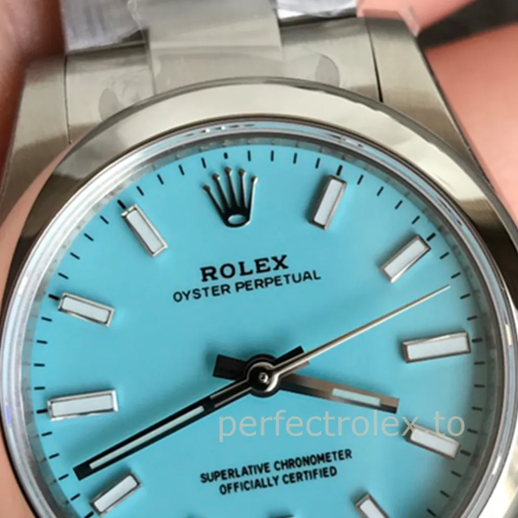 Rolex-Oyster-Perpetual-277200-0007-Ice-Blue-Dial-31mm-904L-Steel-Automatic-Everyday-Replica-Watch-Dial-Detail-2