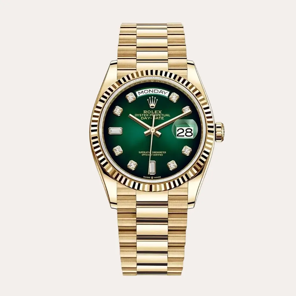 Rolex-Day-Date-M128238-0069-Super-Clone-Watch-36mm-Green-Gradient-Diamond-Dial-Hero-Image