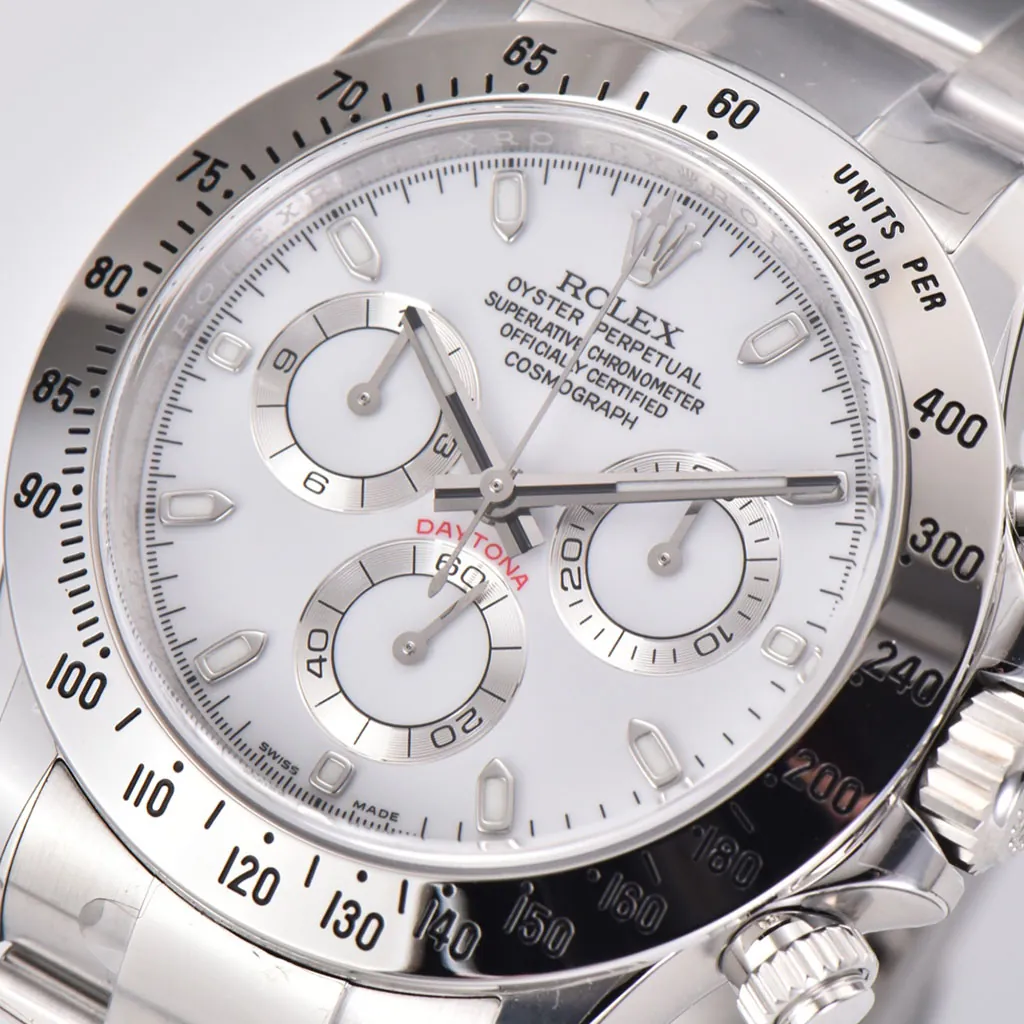 Rolex-Daytona-M116520-78590-Super-Clone-Watch-40mm-White-Dial-Stainless-Steel-Tachymeter-Bezel-Dial-Detail-1