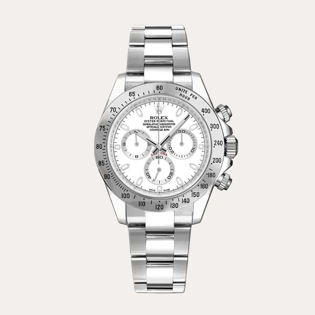 Rolex-Daytona-M116520-78590-Super-Clone-Watch-40mm-White-Dial-Stainless-Steel-Tachymeter-Bezel-Hero-Image