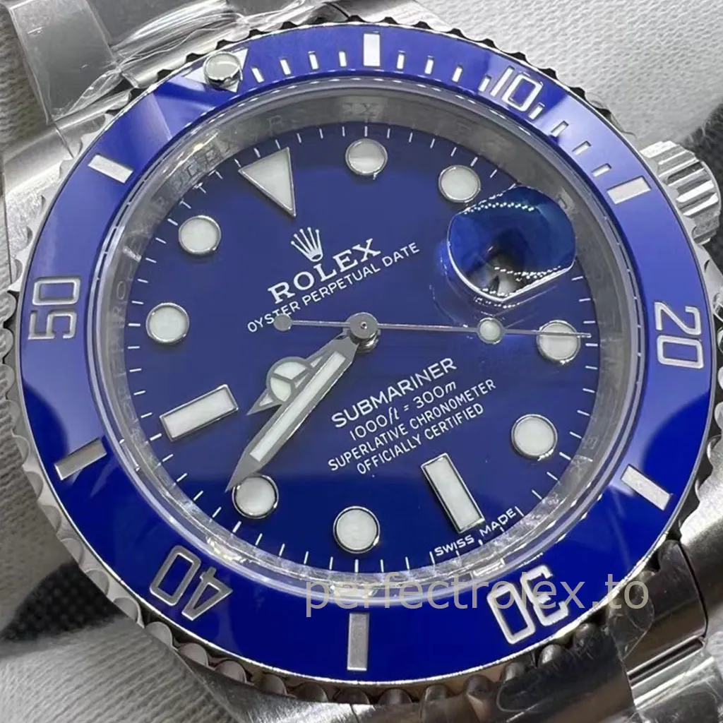 Rolex-Submariner-116619LB-97209-AAAAA-40mm-Blue-Dial-Blue-Cerachrom-Bezel-Professional-Dive-Watch-Dial-Detail-1