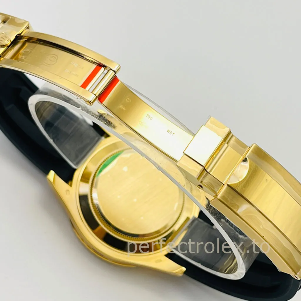 Rolex-Yacht-Master-226658-Super-Clone-42mm-Black-Dial-Gold-Case-Oysterflex-Luxury-Sports-Watch-Buckle-Details-1