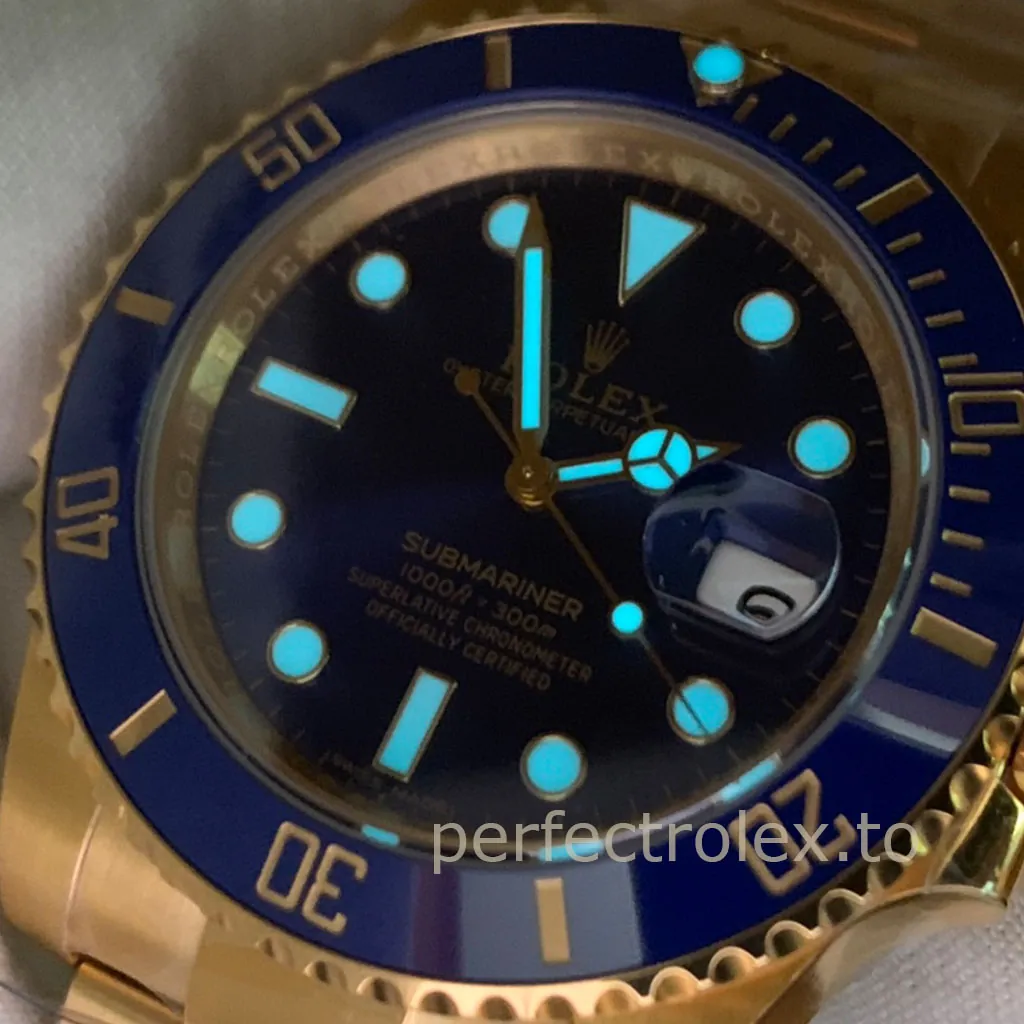 Rolex-Submariner-116618LB-Super-Clone-Watch-40mm-Blue-Sunburst-Dial-Blue-Ceramic-Bezel-Luminescence