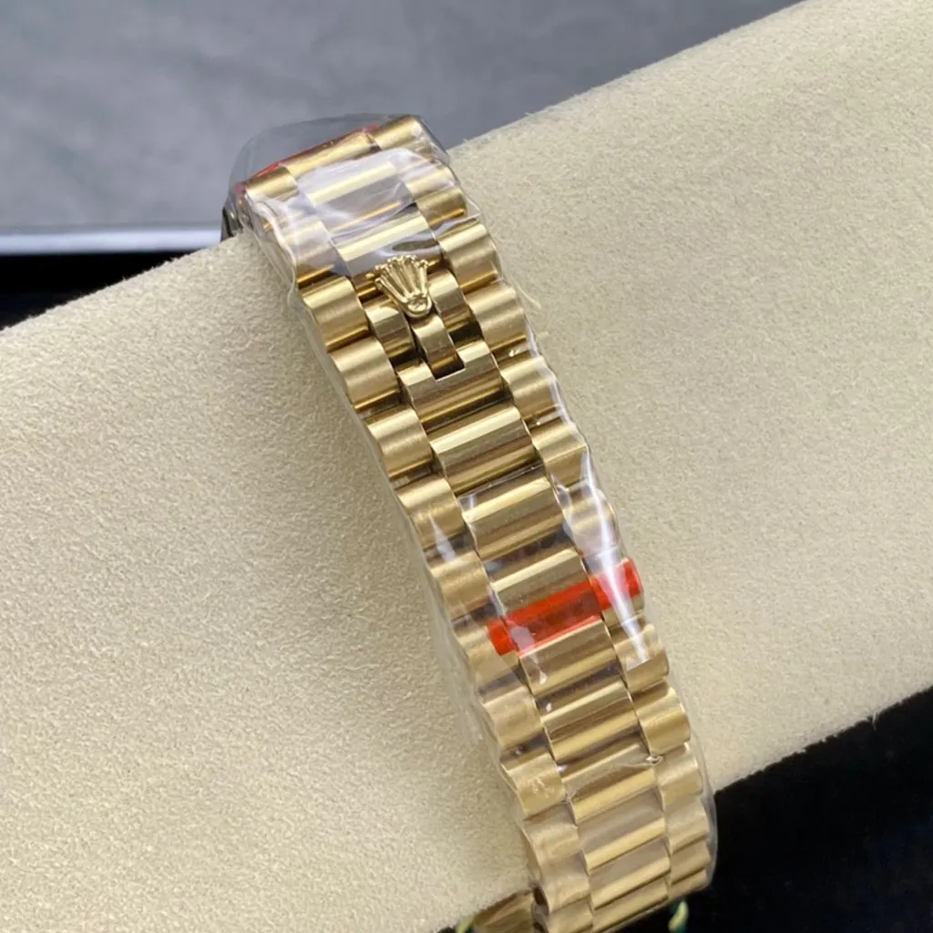 Rolex-Day-Date-228348RBR-Swiss-40mm-Black-Dial-Diamond-Bezel-President-Watch-Luxury-Replica-Strap-View-1