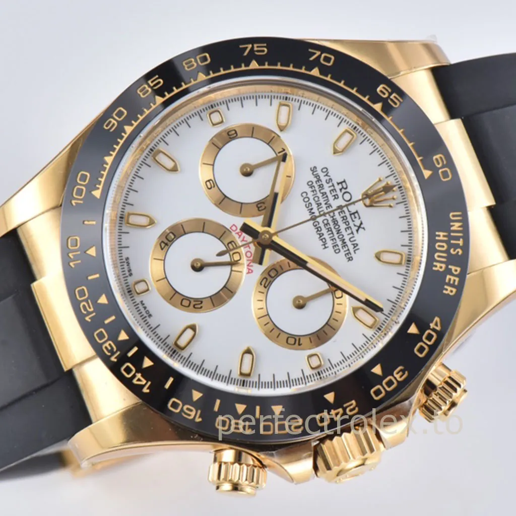 Rolex-Daytona-M116515LN-0012-Super-Clone-Watch-40mm-Black-Dial-Rose-Gold-Chronograph-Rubber-Strap-Dial-Detail-2