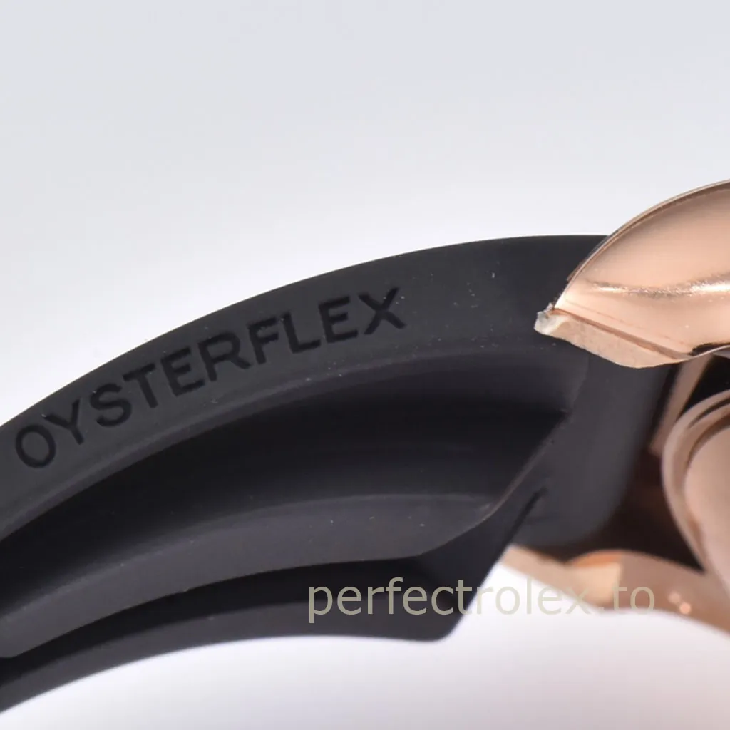 Rolex-Daytona-M116515LN-0012-Super-Clone-Watch-40mm-Black-Dial-Rose-Gold-Chronograph-Rubber-Strap-Strap-View-1