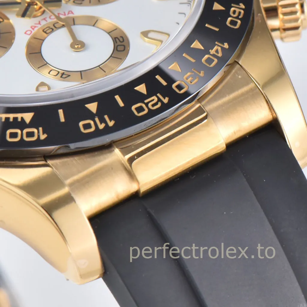 Rolex-Daytona-M116515LN-0012-Super-Clone-Watch-40mm-Black-Dial-Rose-Gold-Chronograph-Rubber-Strap-Detail-1