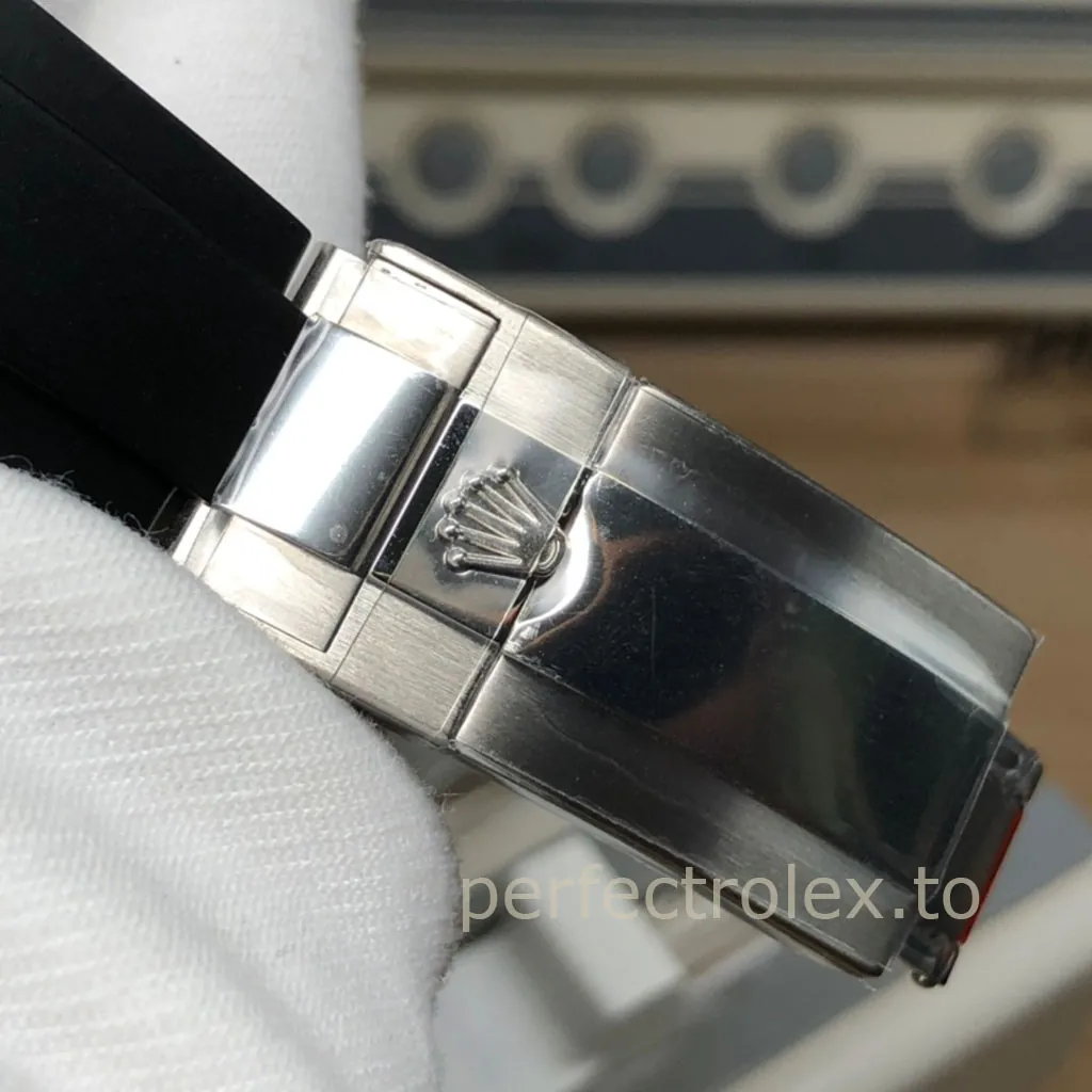Rolex-Daytona-116519LN-0027-Super-Clone-Watch-40mm-Grey-Panda-Dial-Black-Bezel-Rubber-Strap-Buckle-View-1