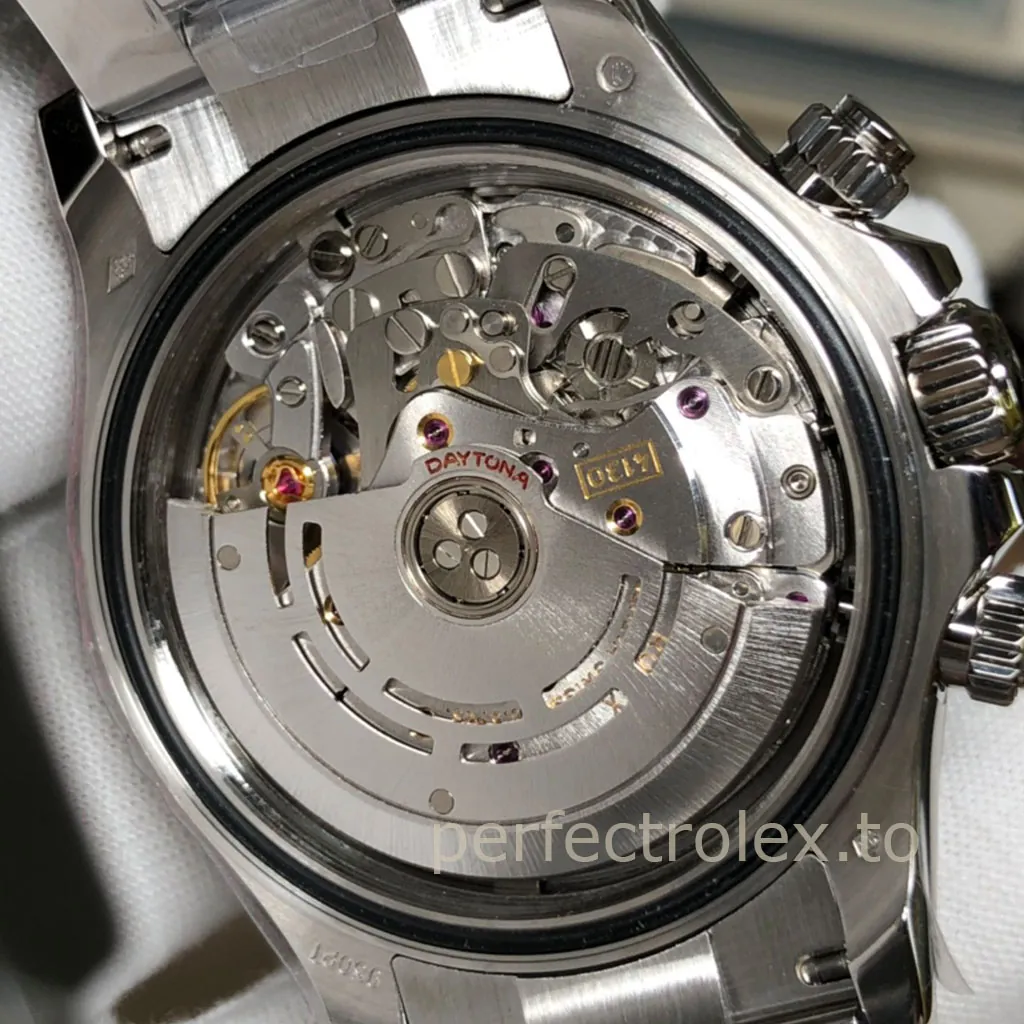 Rolex-Daytona-M116506-0001-Watch-Best-Replica-40mm-Ice-Blue-Dial-Chestnut-Brown-Ceramic-Bezel-Back-View-1