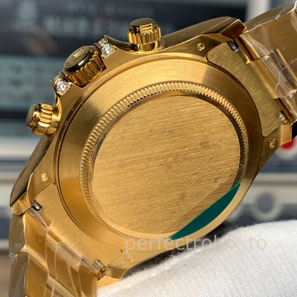 Rolex-Daytona-116598RBOW-Rainbow-Replica-Watch-40mm-Black-Dial-Yellow-Gold-Back-View