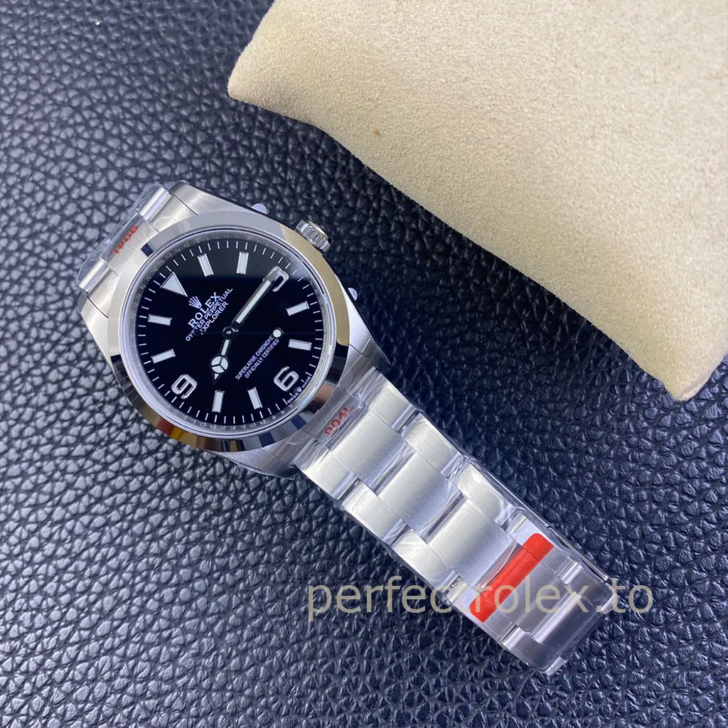 Rolex-Explorer-M124270-0001-Best-Replica-Watch-36mm-Black-Dial-Oystersteel-Bracelet-Display-Image