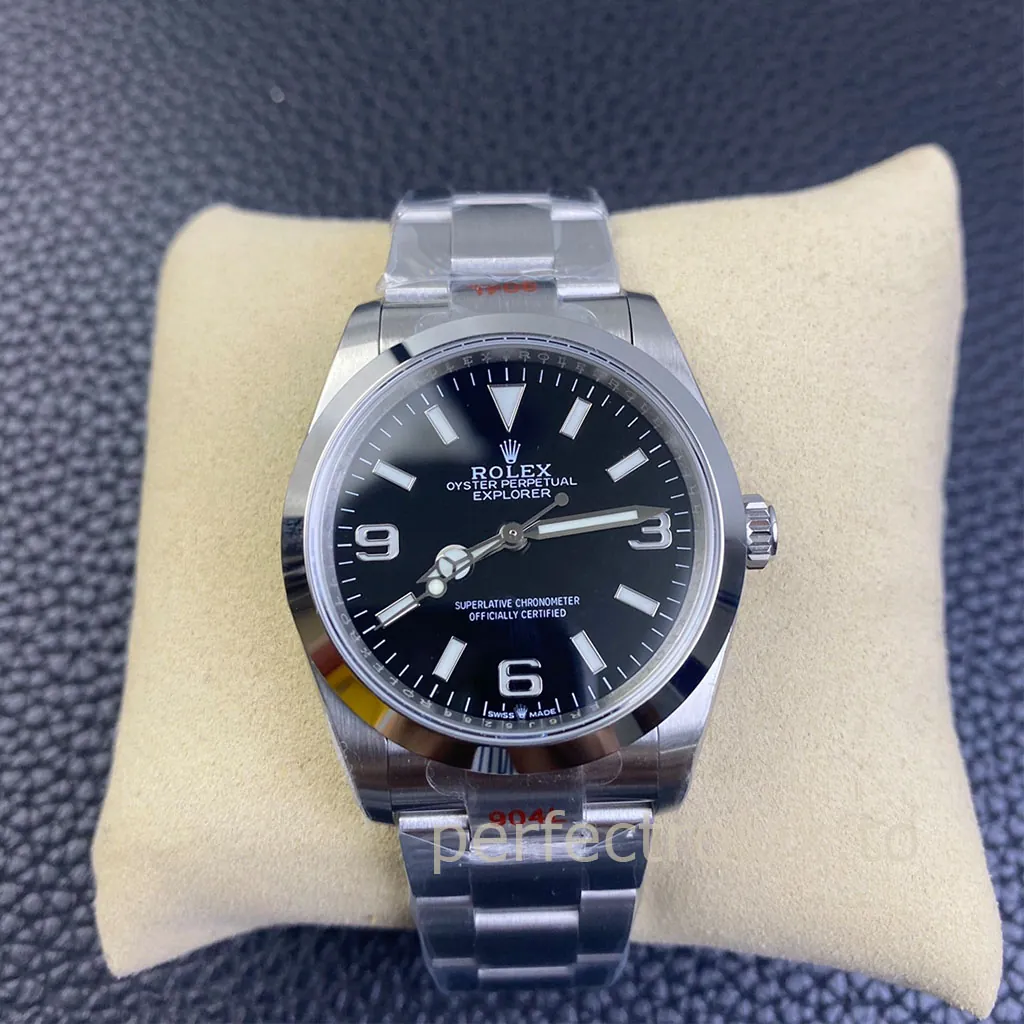 Rolex-Explorer-M124270-0001-Best-Replica-Watch-36mm-Black-Dial-Oystersteel-Bracelet-Front-View-1