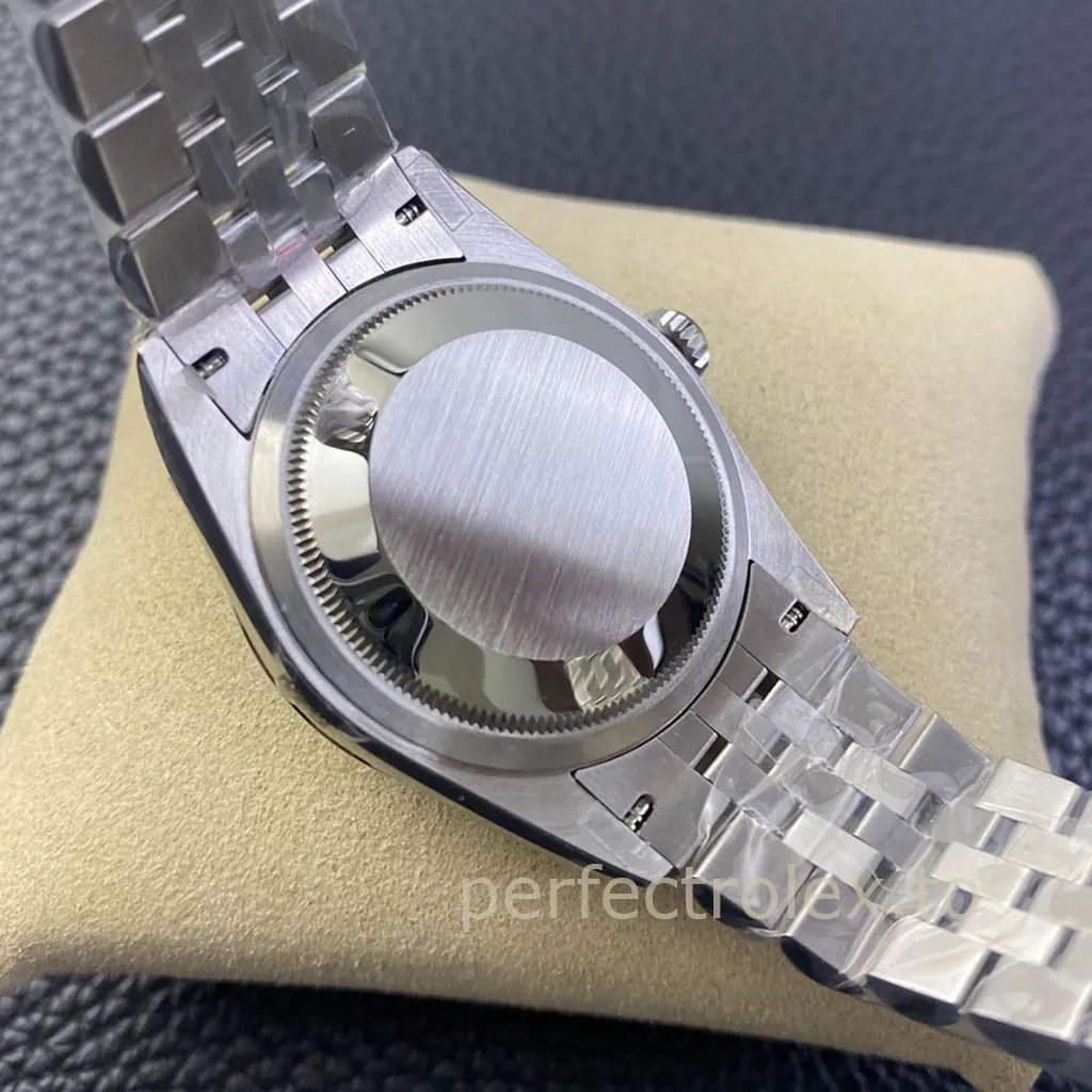 Rolex-Datejust-126234-0047-Olive-Green-Palm-Dial-36mm-Jubilee-Bracelet-Super-Clone-Watch-Back-View