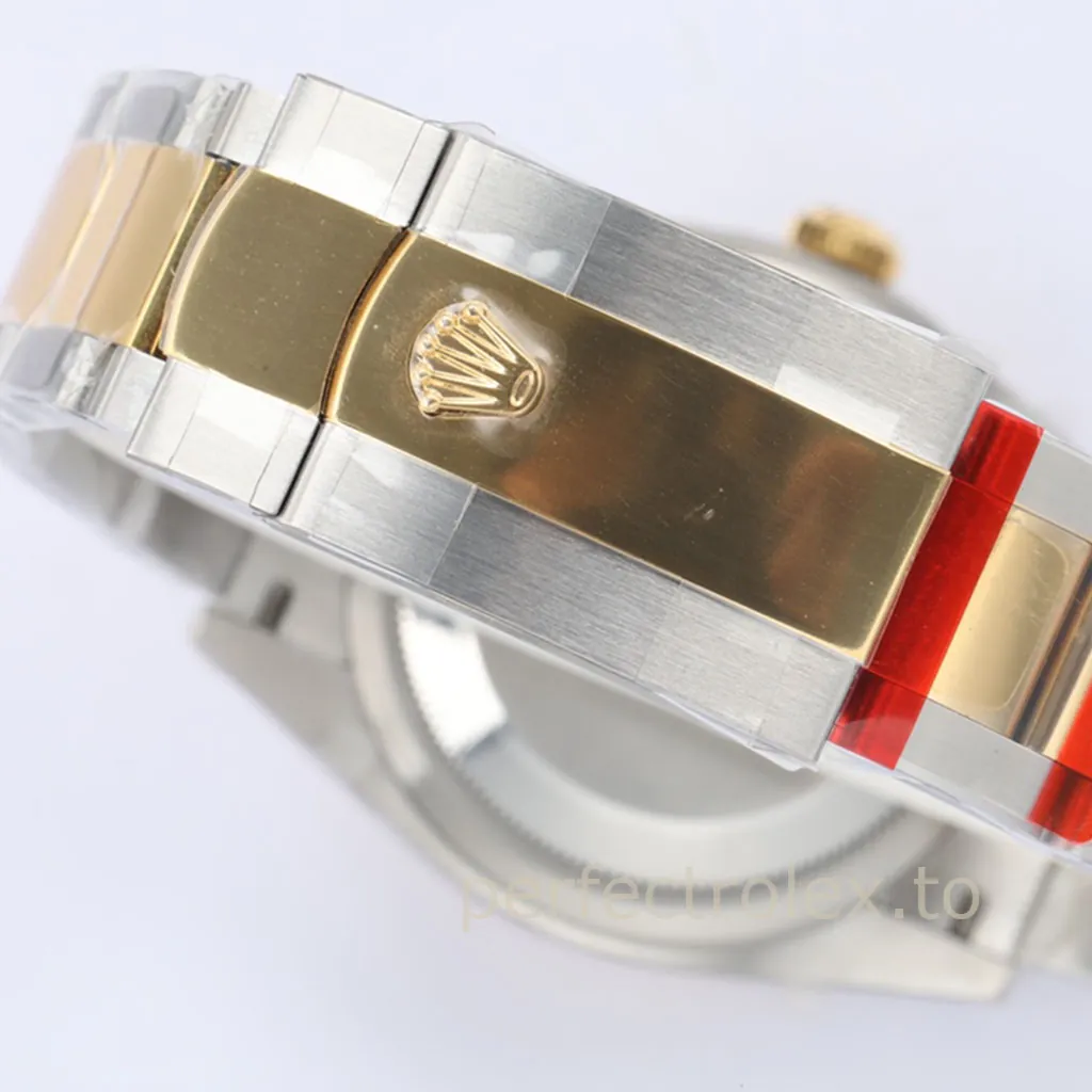 Rolex-Datejust-126233-0038-Golden-Palm-Motif-Dial-Replica-Watch-Two-Tone-Oyster-Bracelet-Buckle-View-1