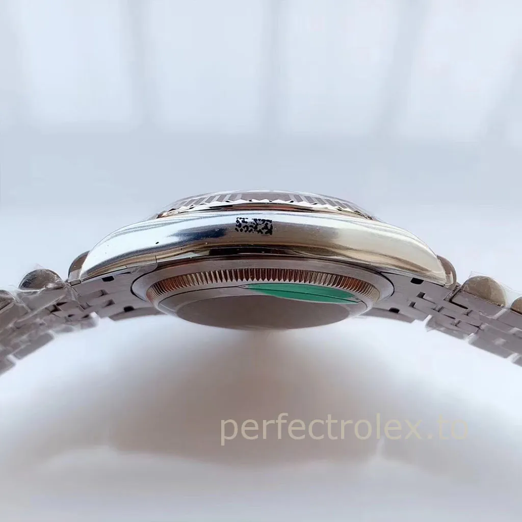 Rolex-Datejust-126234-0031-Pink-Roman-Dial-36mm-Jubilee-Bracelet-Super-Clone-Watch-Left-Side-View