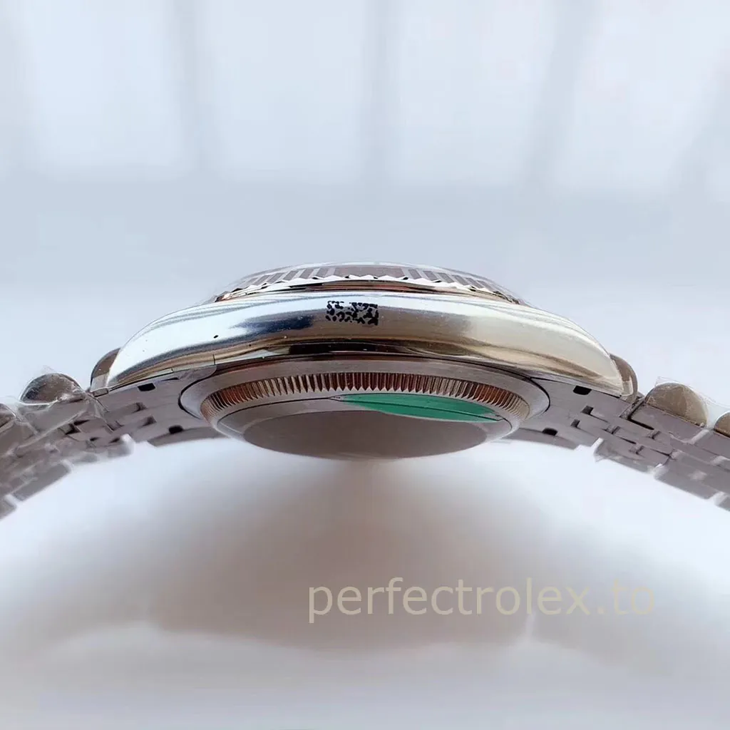 Rolex-Datejust-M126234-0029-Silver-Roman-Dial-36mm-Jubilee-Bracelet-Super-Clone-Watch-Left-Side-View