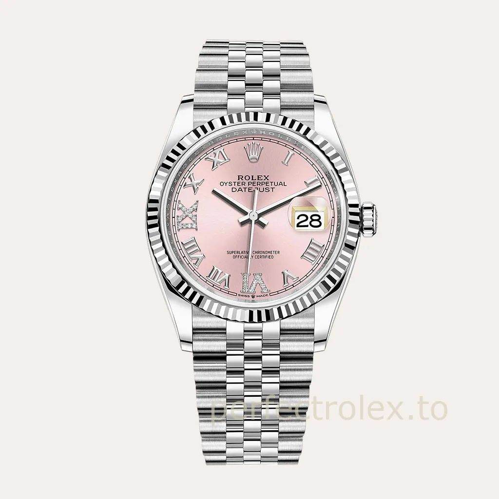Rolex-Datejust-126234-0031-Pink-Roman-Dial-36mm-Jubilee-Bracelet-Super-Clone-Watch-Hero-Image