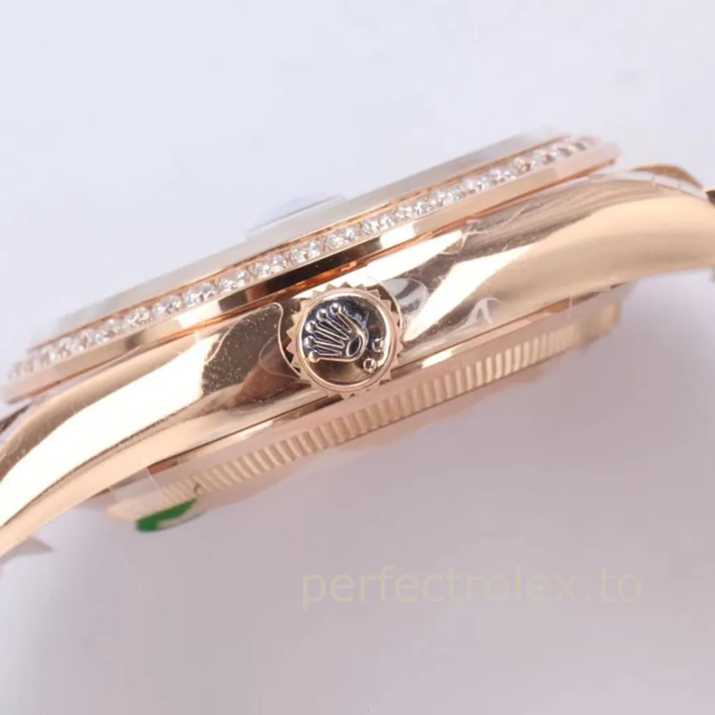 Rolex-Day-Date-128345RBR-Champagne-Diamond-Dial-36mm-President-Bracelet-Super-Clone-Watch-Right-Side-View