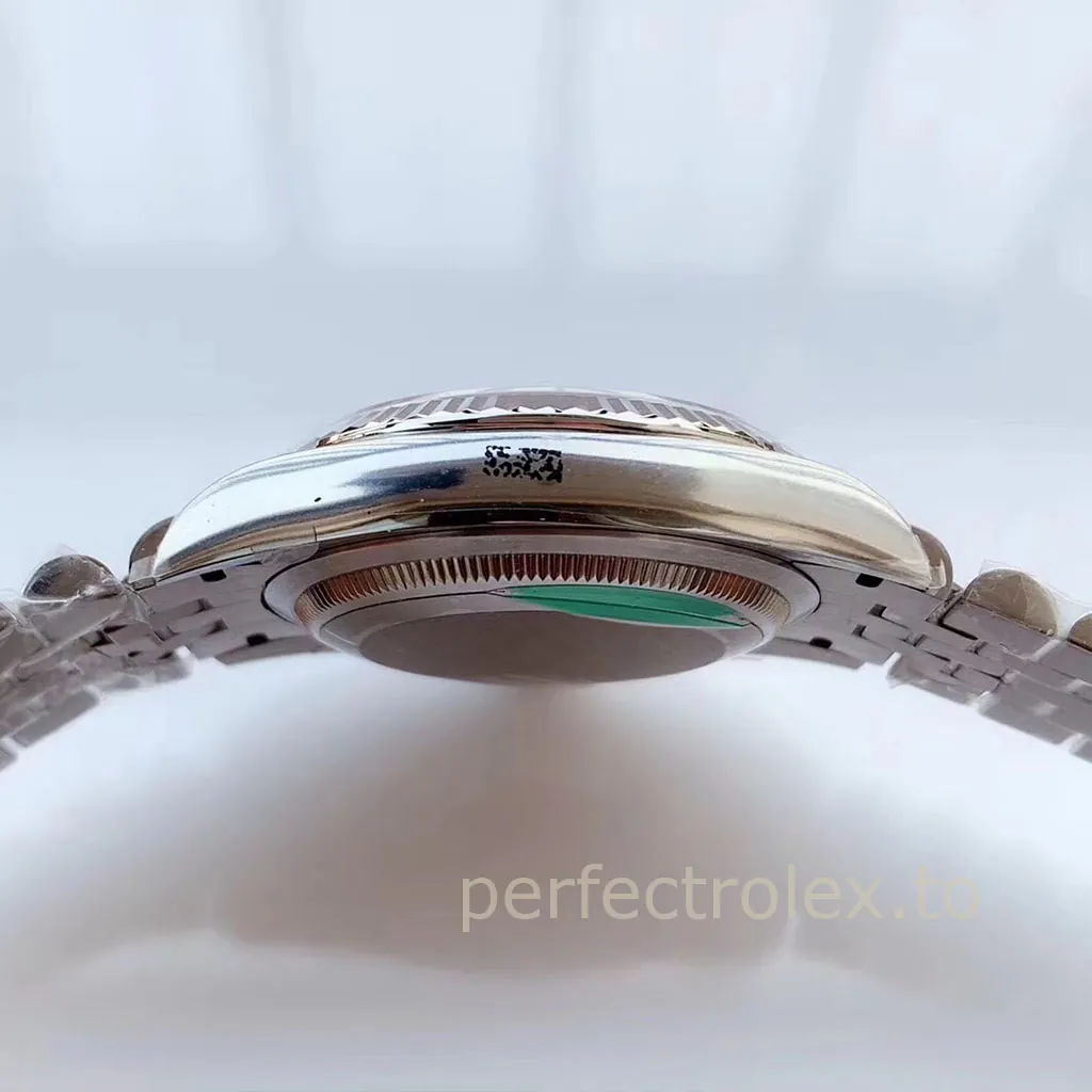 Rolex-Datejust-126234-0057-Blue-Textured-Diamond-Dial-Super-Clone-Watch-Jubilee-Bracelet-Left-Side-View