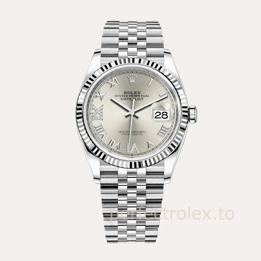 Rolex-Datejust-M126234-0029-Silver-Roman-Dial-36mm-Jubilee-Bracelet-Super-Clone-Watch-Hero-Image