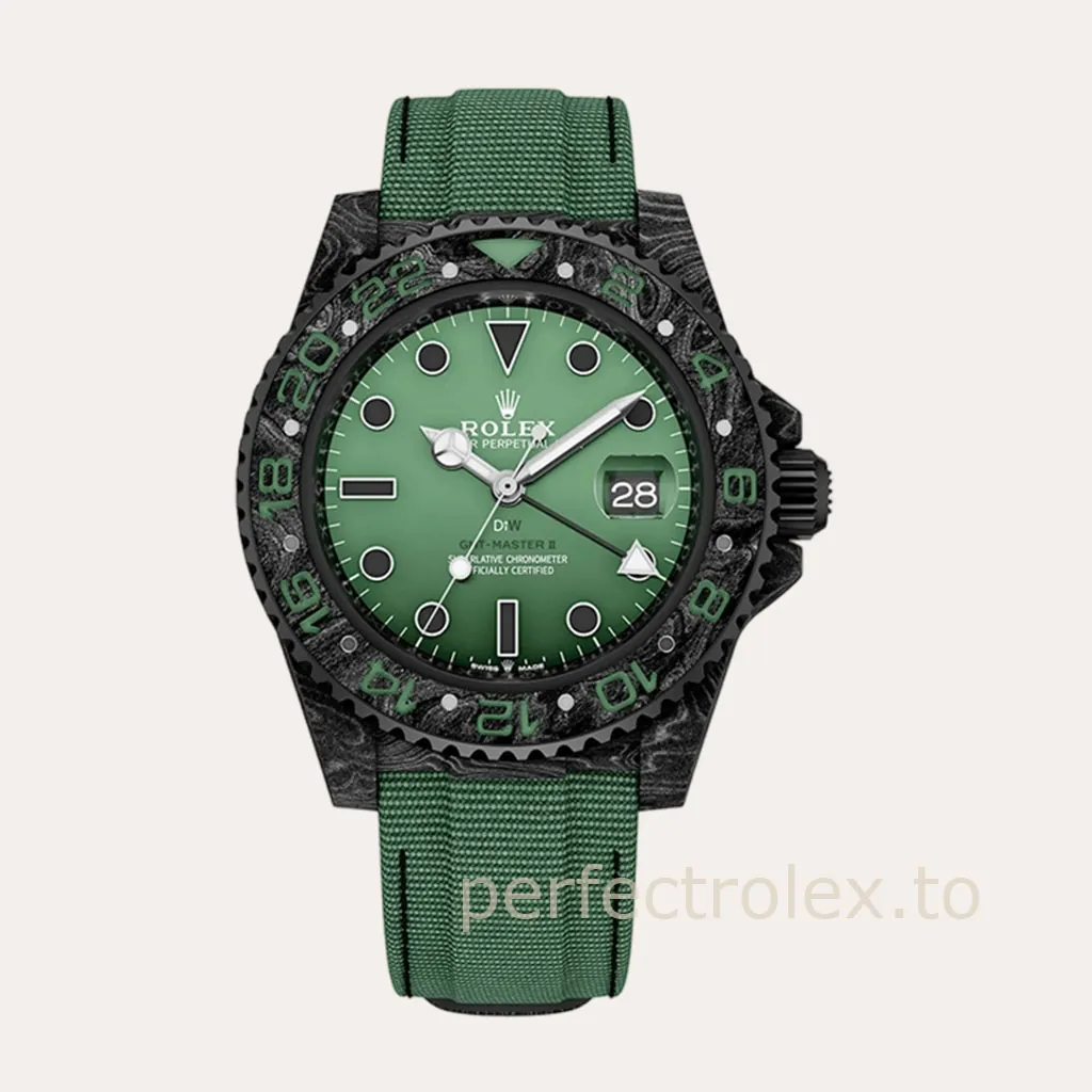 Rolex-GMT-Master-II-DIW-Carbon-Fiber-Green-Dial-Custom-Sports-Replica-Watch-Hero-Image