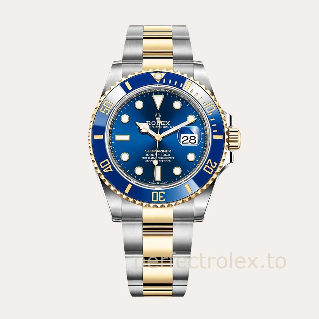 Rolex-Submariner-126613LB-Royal-Blue-Dial-Two-Tone-Luxury-Dive-Replica-Watch-41mm-Hero-Image