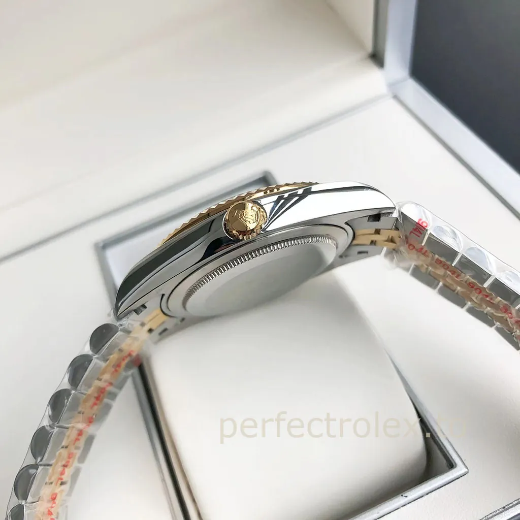 Rolex-Datejust-M126333-Slate-Grey-Wimbledon-Dial-41mm-Gold-Jubilee-Bracelet-Replica-Watch-Right-Side-View
