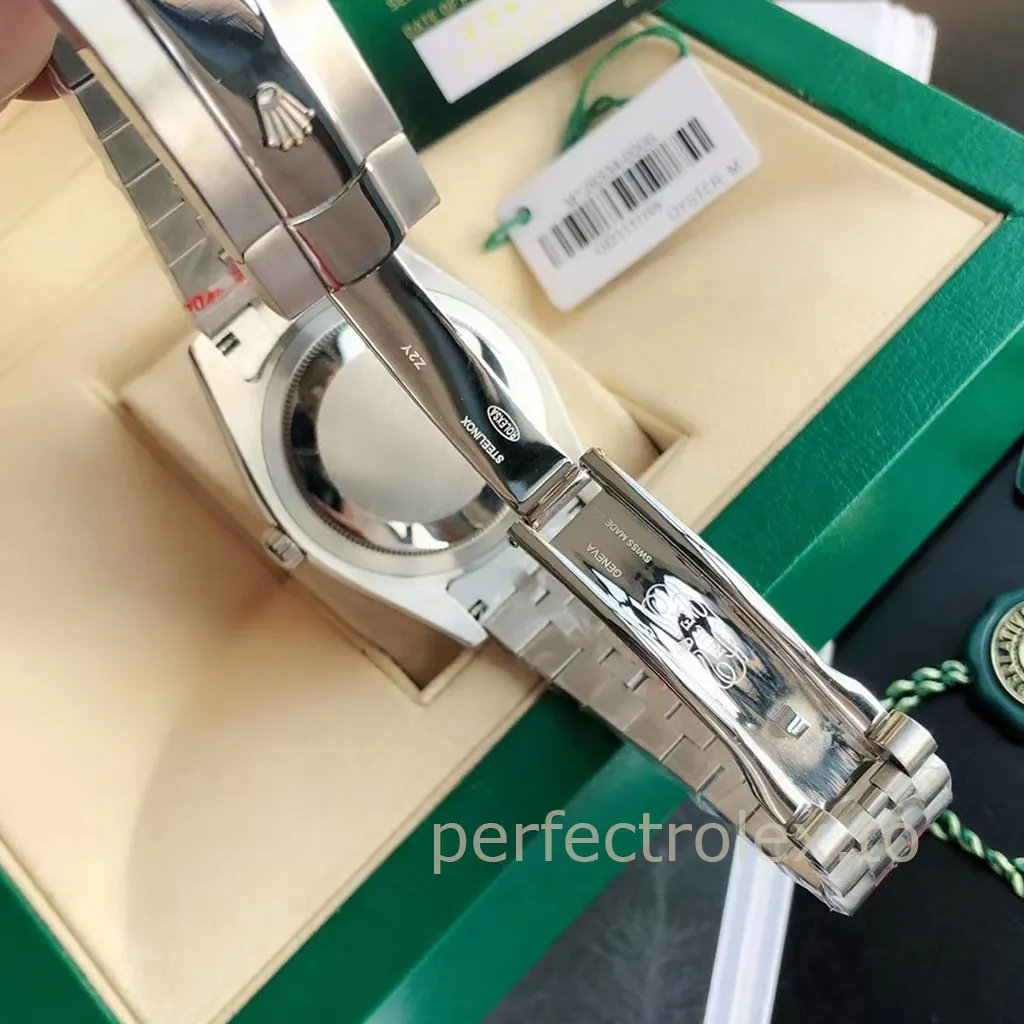 Rolex-Datejust-M126334-Slate-Grey-Wimbledon-Dial-41mm-Jubilee-Bracelet-Replica-Watch-Buckle-Details-1