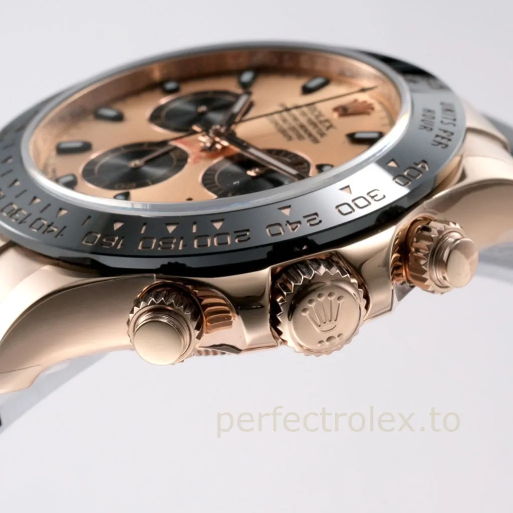 Rolex-Daytona-116515LN-0059-AAAAA-Luxury-Watch-40mm-Pink-Dial-Black-Ceramic-Bezel-Right-Side-View