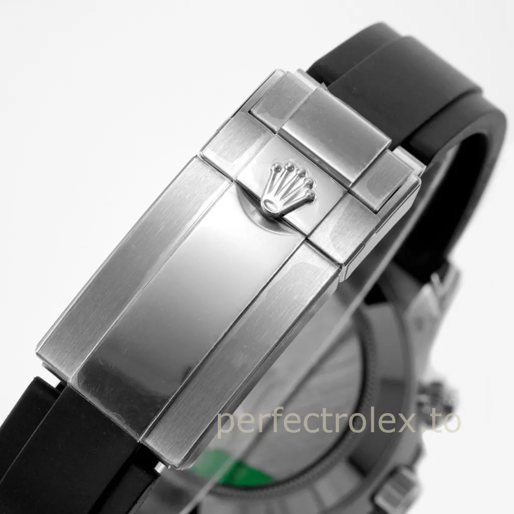 Rolex-Daytona-M116519LN-0025-Black-Diamond-Dial-40mm-Ceramic-Bezel-Chronograph-Replica-Watch-Buckle-View-1