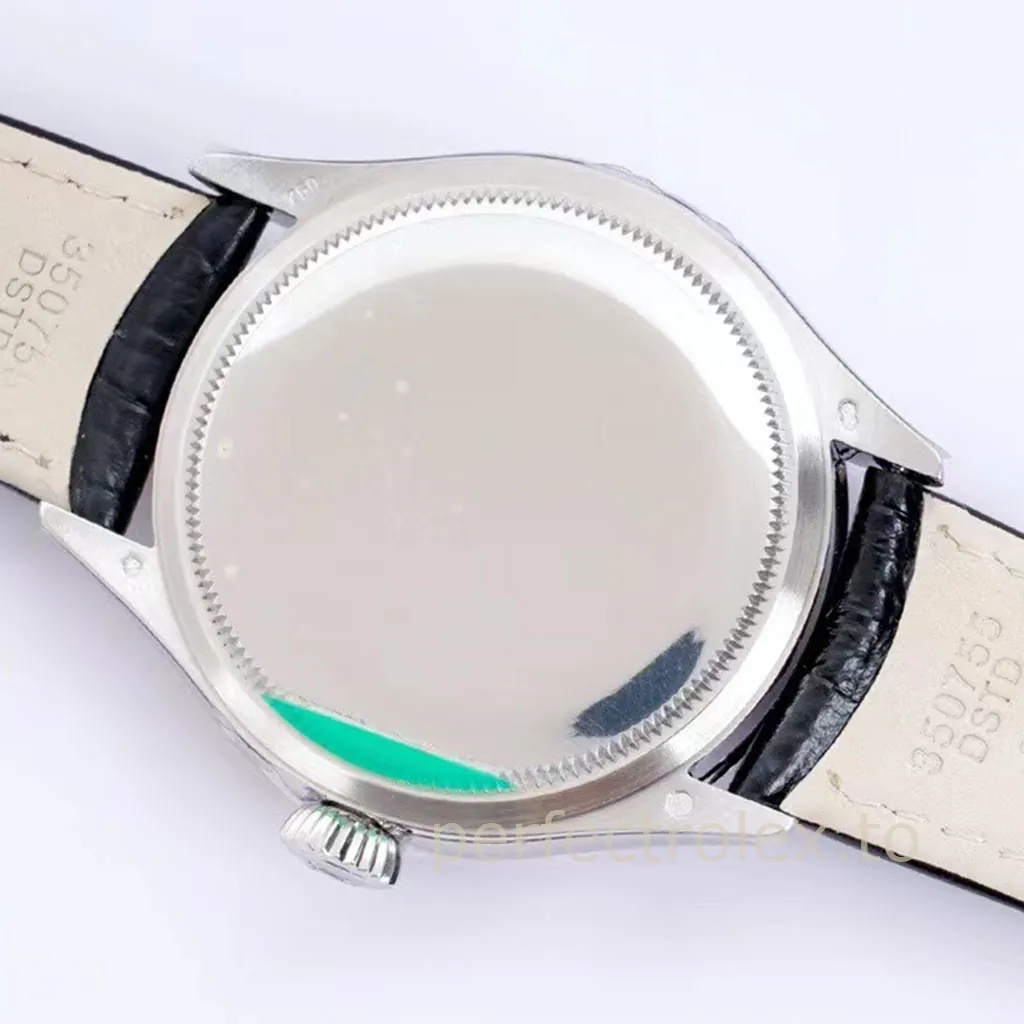 Rolex-Cellini-50519-0013-39mm-Blue-Dial-Pointer-Date-Luxury-Dress-AAAAA-Replica-Watch-Back-View