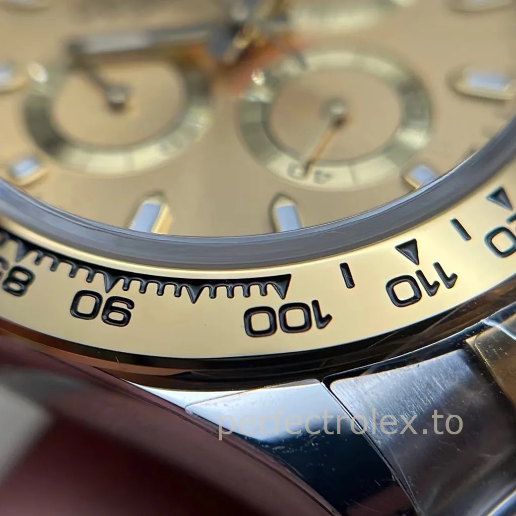 Rolex-Daytona-M116503-0003-40mm-Gold-Dial-Luxury-Sports-Chronograph-Super-Clone-Watch-Dial-Detail-2