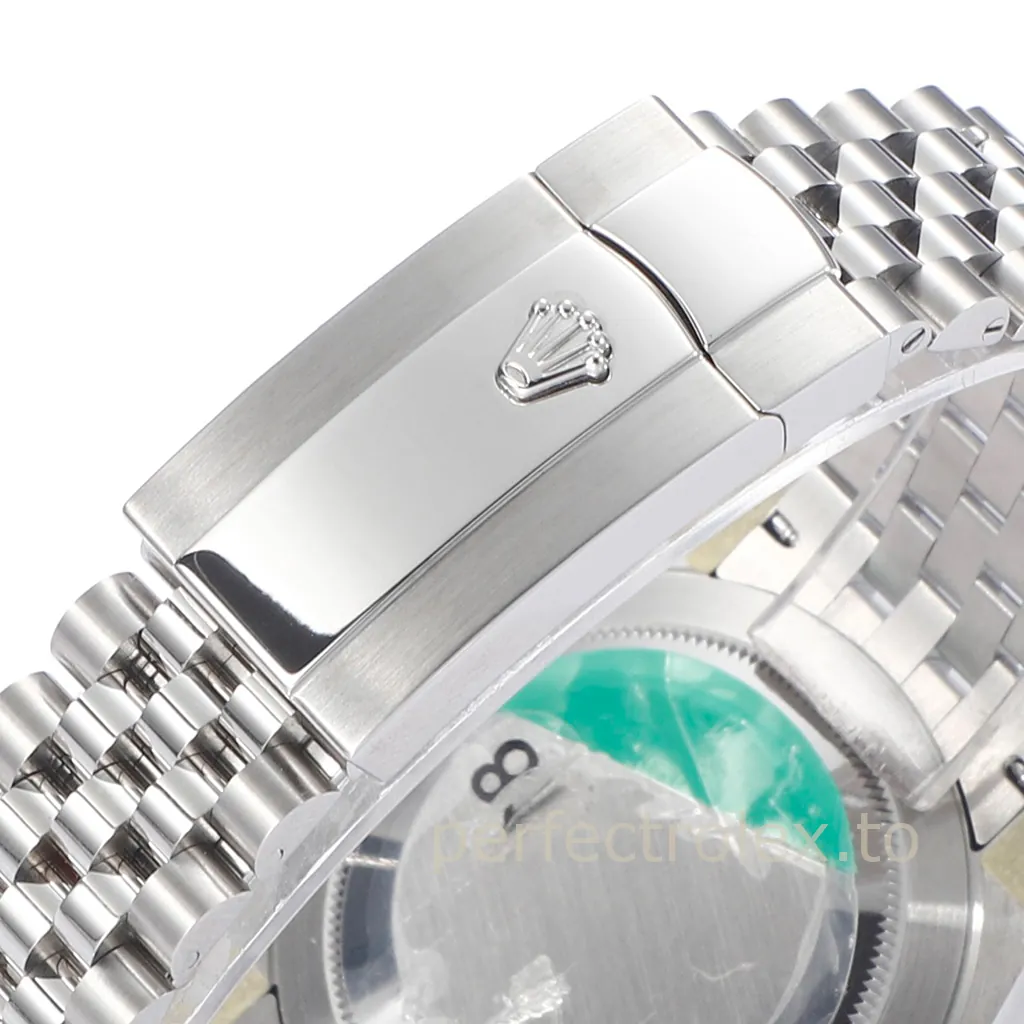 Rolex-Datejust-126334-Super-Clone-Watch-41mm-Orange-Brown-Textured-Dial-Buckle-View-1