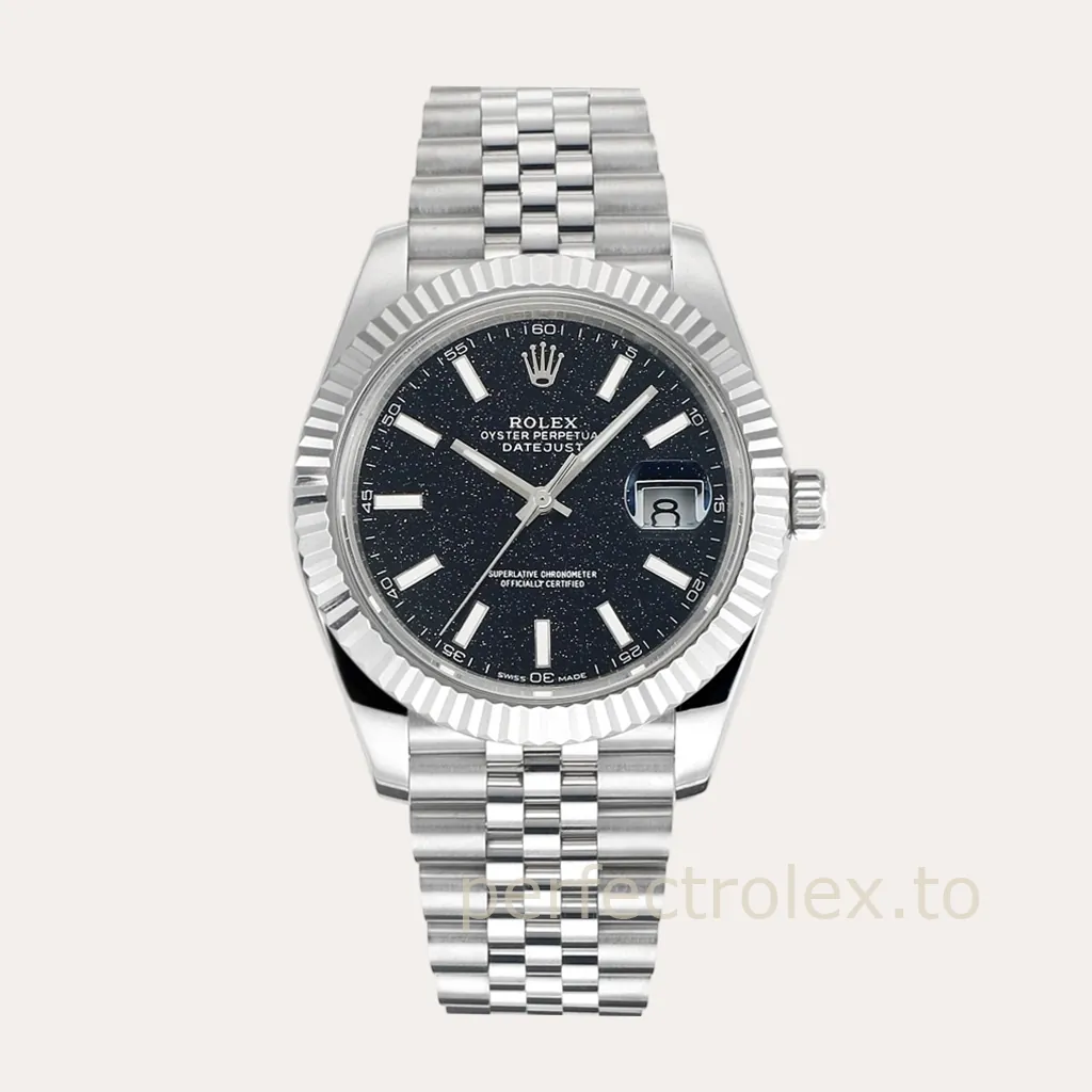 Rolex-Datejust-126334-Super-Clone-Watch-41mm-Black-Starry-Dial-with-Jubilee-Bracelet-Hero-Image