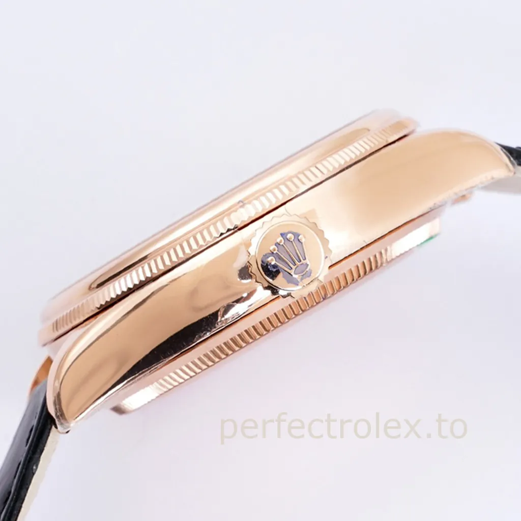 Rolex-Cellini-50535-0002-Super-Clone-Moonphase-Watch-39mm-White-Dial-Leather-Strap-Automatic-Left-Side-View