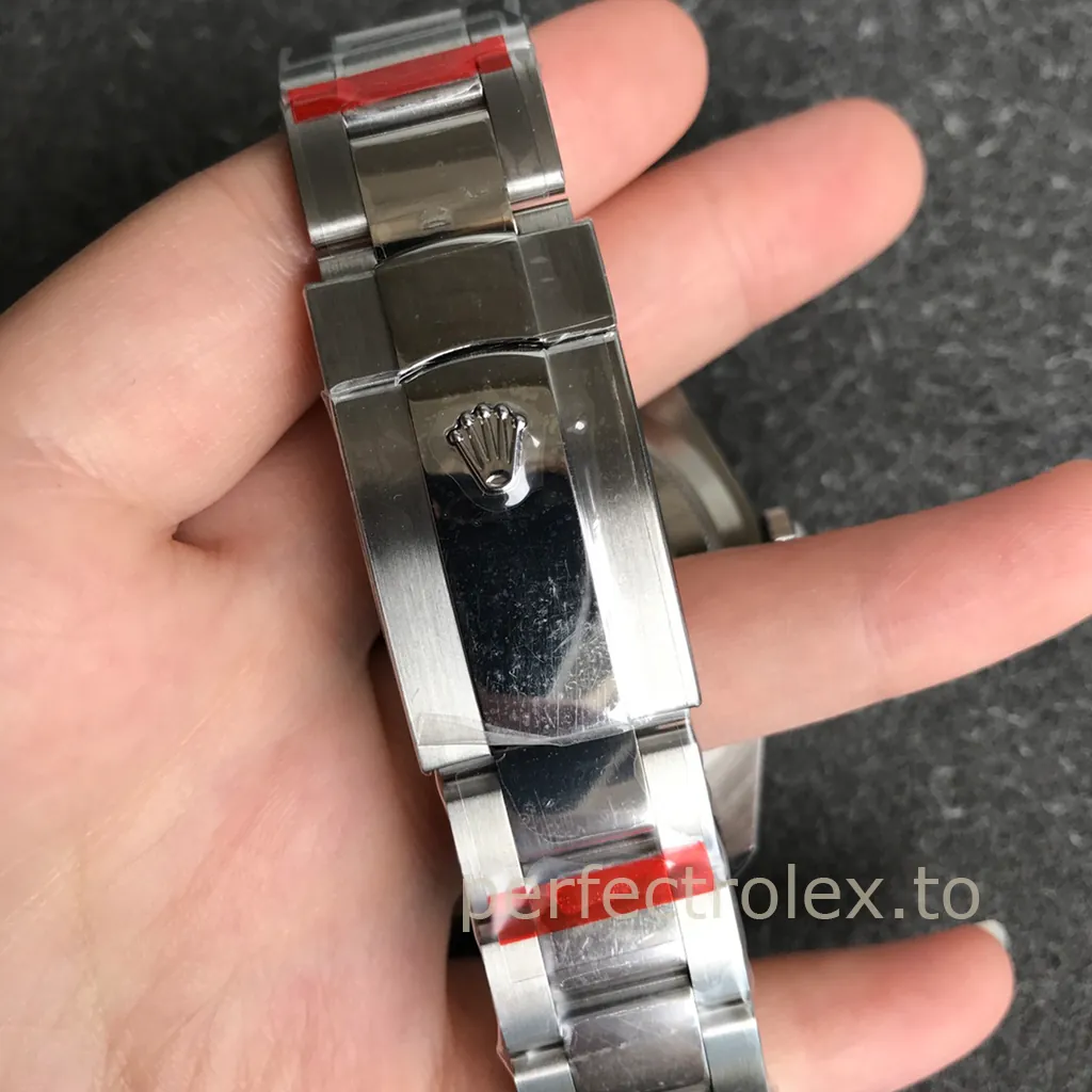 Rolex-Sky-Dweller-Black-Dial-326934-0005-42mm-904L-Steel-Super-Clone-Dual-Time-Travel-Watch-Buckle-View-1