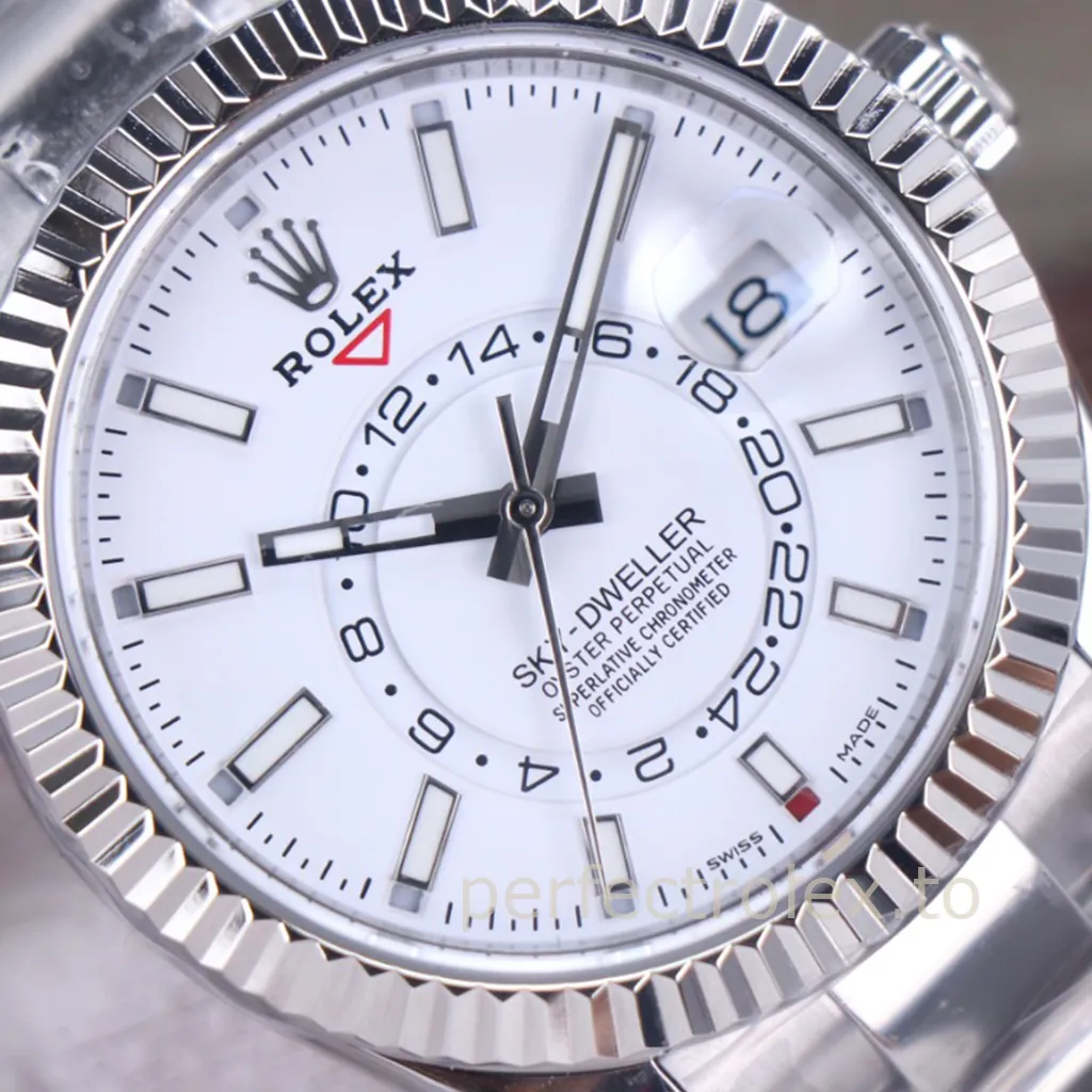 Rolex-Sky-Dweller-White-Dial-42mm-326934-0001-904L-Steel-Dual-Time-Business-Travel-Replica-Watch-Dial-Detail-1