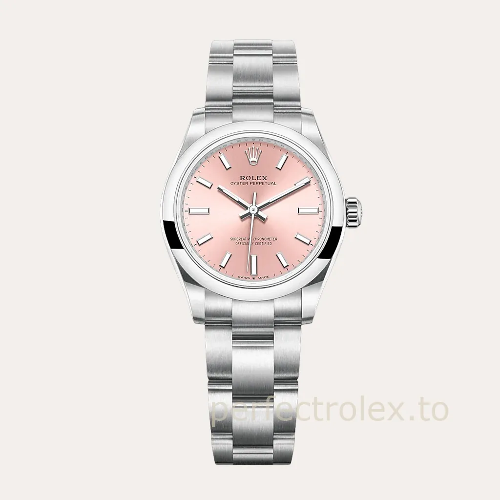 Rolex-Oyster-Perpetual-277200-0009-31mm-Pink-Dial-Oyster-Bracelet-Automatic-Daily-Replica-Watch-Hero-Image