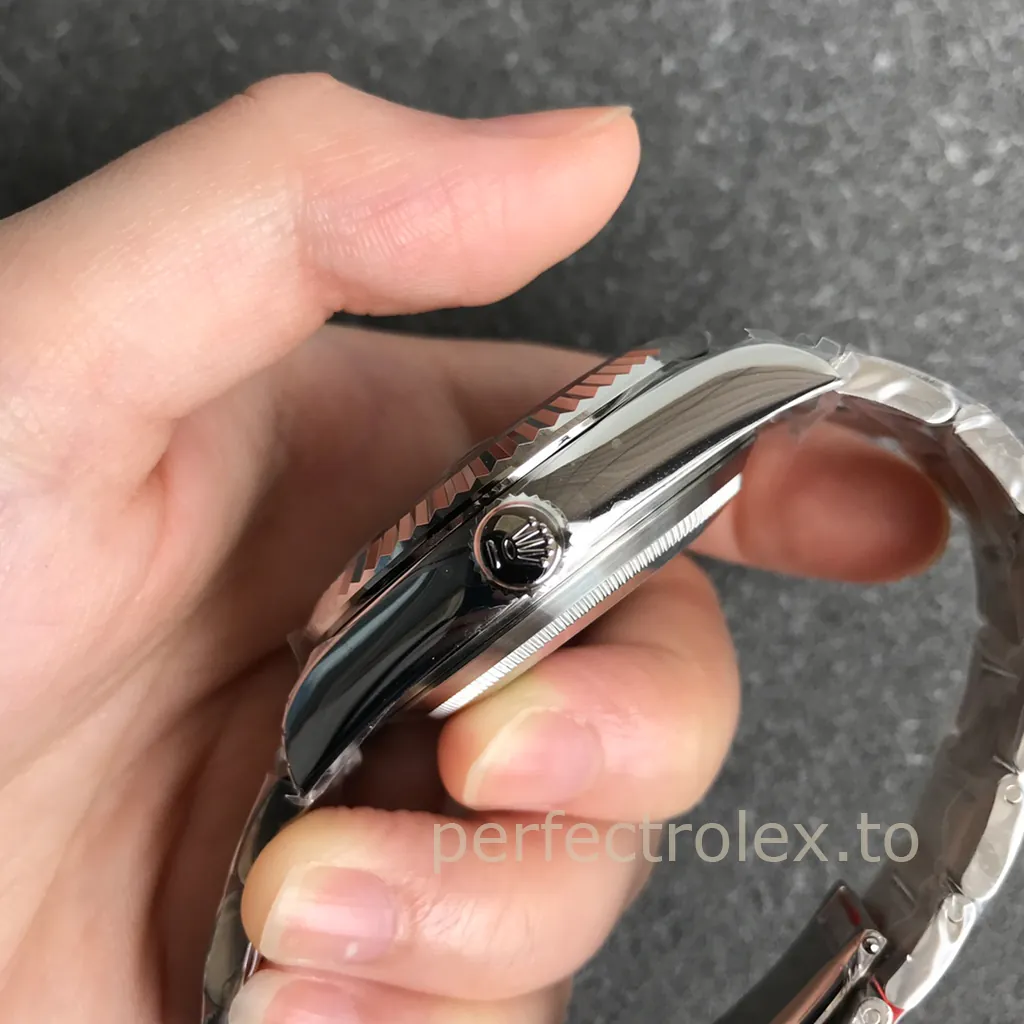 Rolex-Sky-Dweller-Black-Dial-326934-0005-42mm-904L-Steel-Super-Clone-Dual-Time-Travel-Watch-Right-Side-View