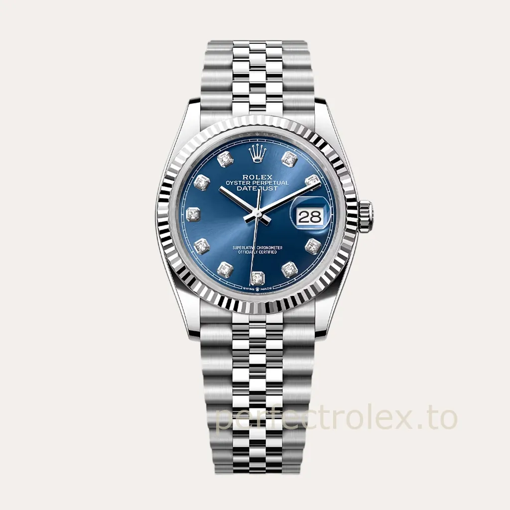Rolex-Datejust-M126234-0037-Blue-Diamond-Dial-36mm-Super-Clone-Watch-Jubilee-Bracelet-Hero-Image