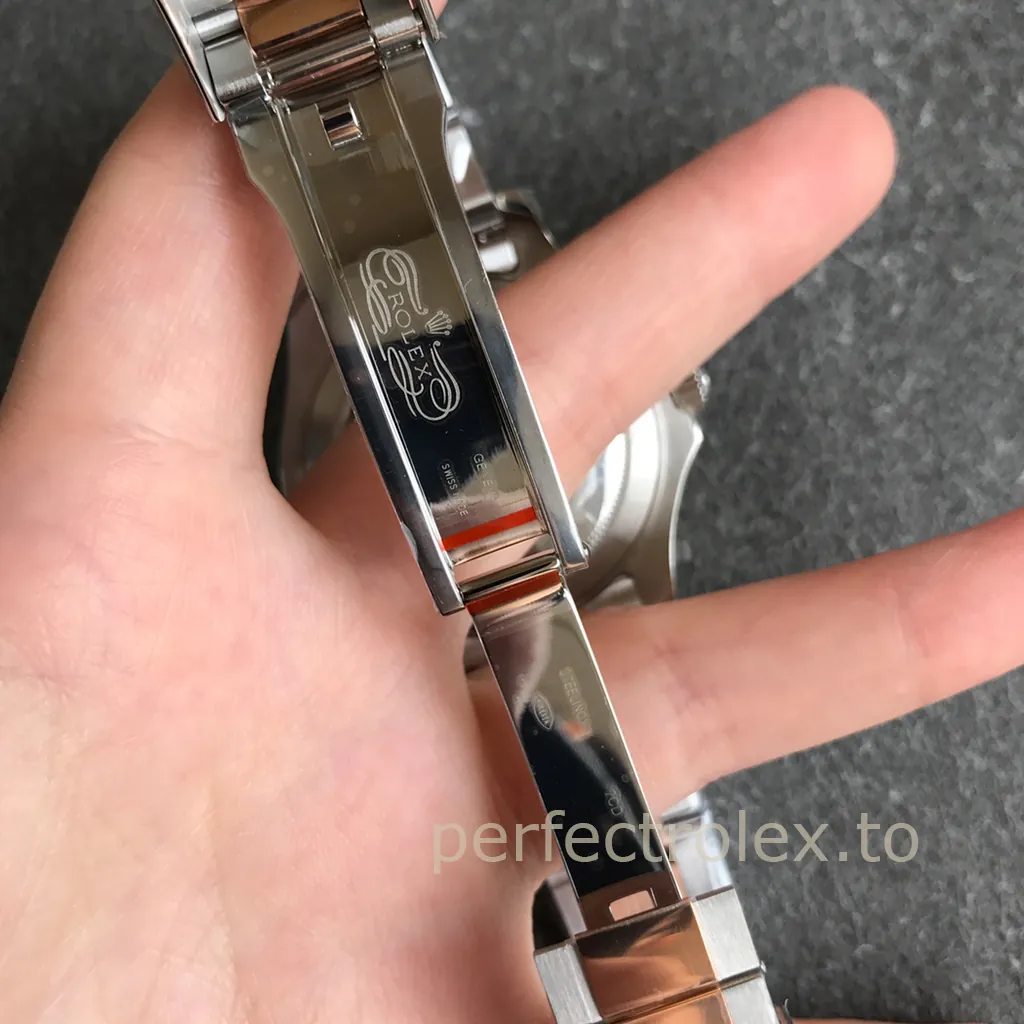 Rolex-Yacht-Master-116621-Chocolate-Dial-40mm-Super-Clone-Watch-Rose-Gold-Bezel-Buckle-Details-1