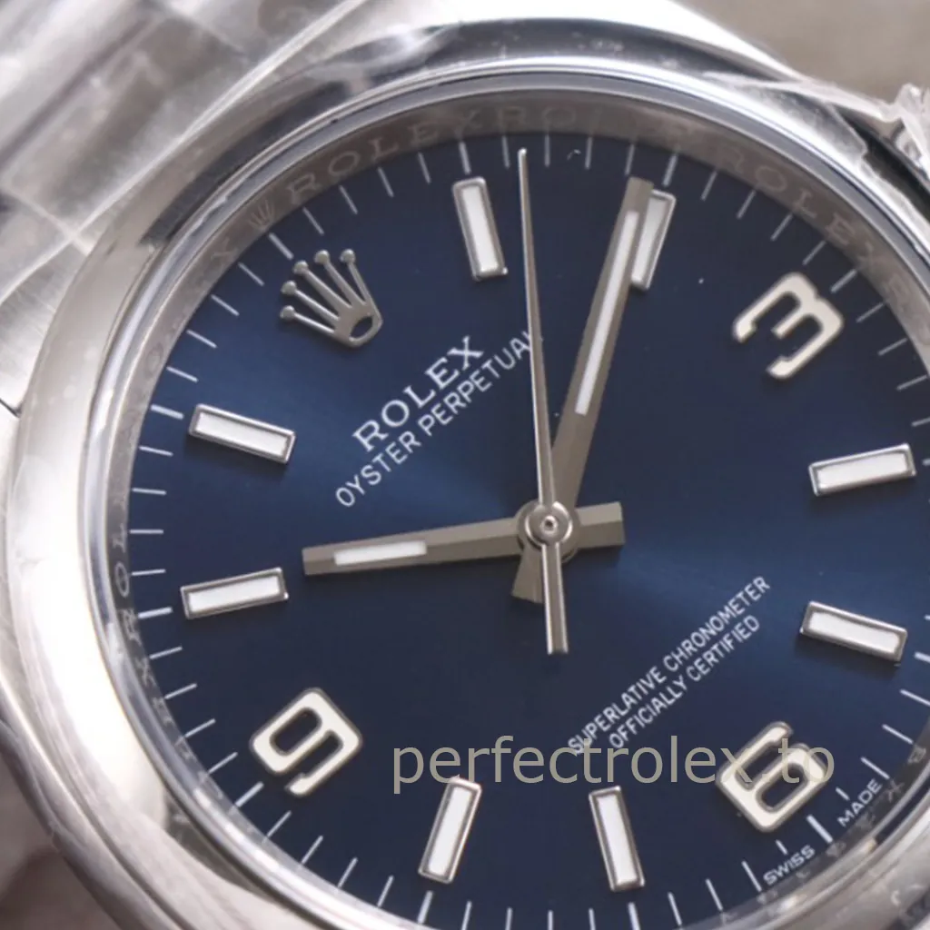 Rolex-Oyster-Perpetual-116000-0002-Blue-Dial-36mm-Super-Clone-Watch-with-904L-Steel-Bracelet-Dial-Detail-1