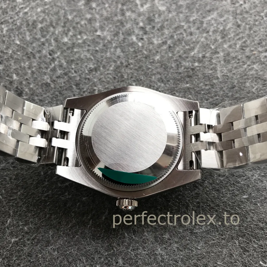 Rolex-Datejust-Gray-Sunburst-Dial-Model-178274-Replica-Watch-31mm-Fluted-Bezel-and-Jubilee-Bracelet-Back-View