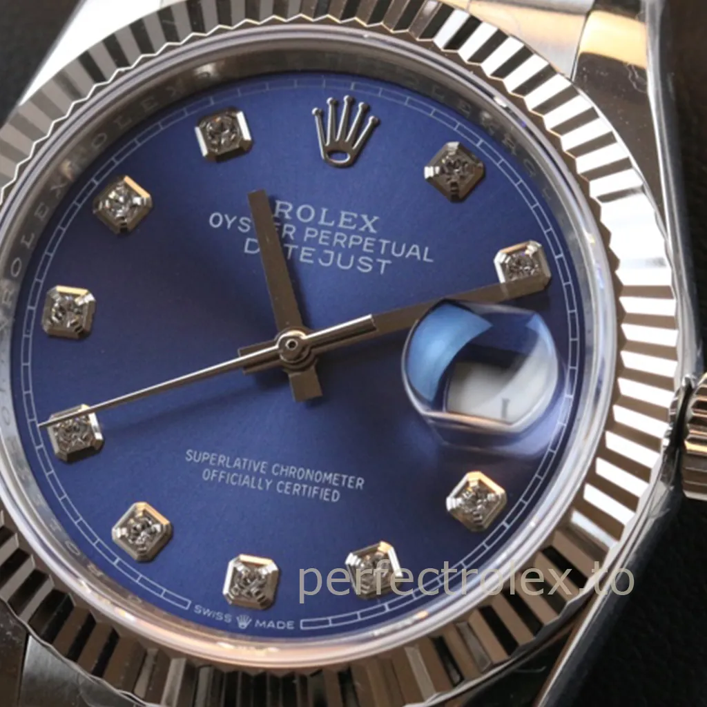 Rolex-Datejust-M126234-0037-Blue-Diamond-Dial-36mm-Super-Clone-Watch-Jubilee-Bracelet-Dial-Detail-2