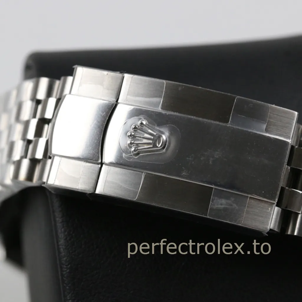 Rolex-Datejust-M126234-Gray-Sunburst-Dial-36mm-Super-Clone-Watch-Fluted-Bezel-and-Jubilee-Bracelet-Buckle-View-1