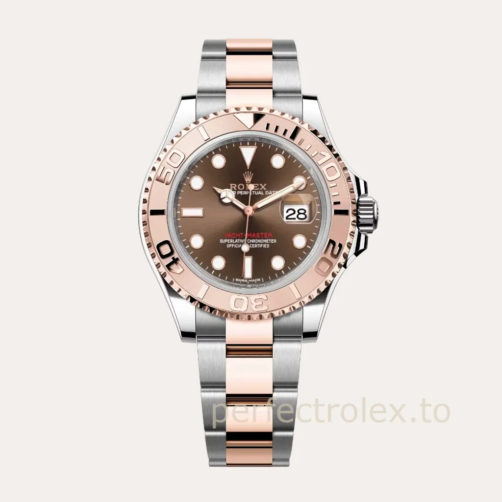 Rolex-Yacht-Master-116621-Chocolate-Dial-40mm-Super-Clone-Watch-Rose-Gold-Bezel-Hero-Image