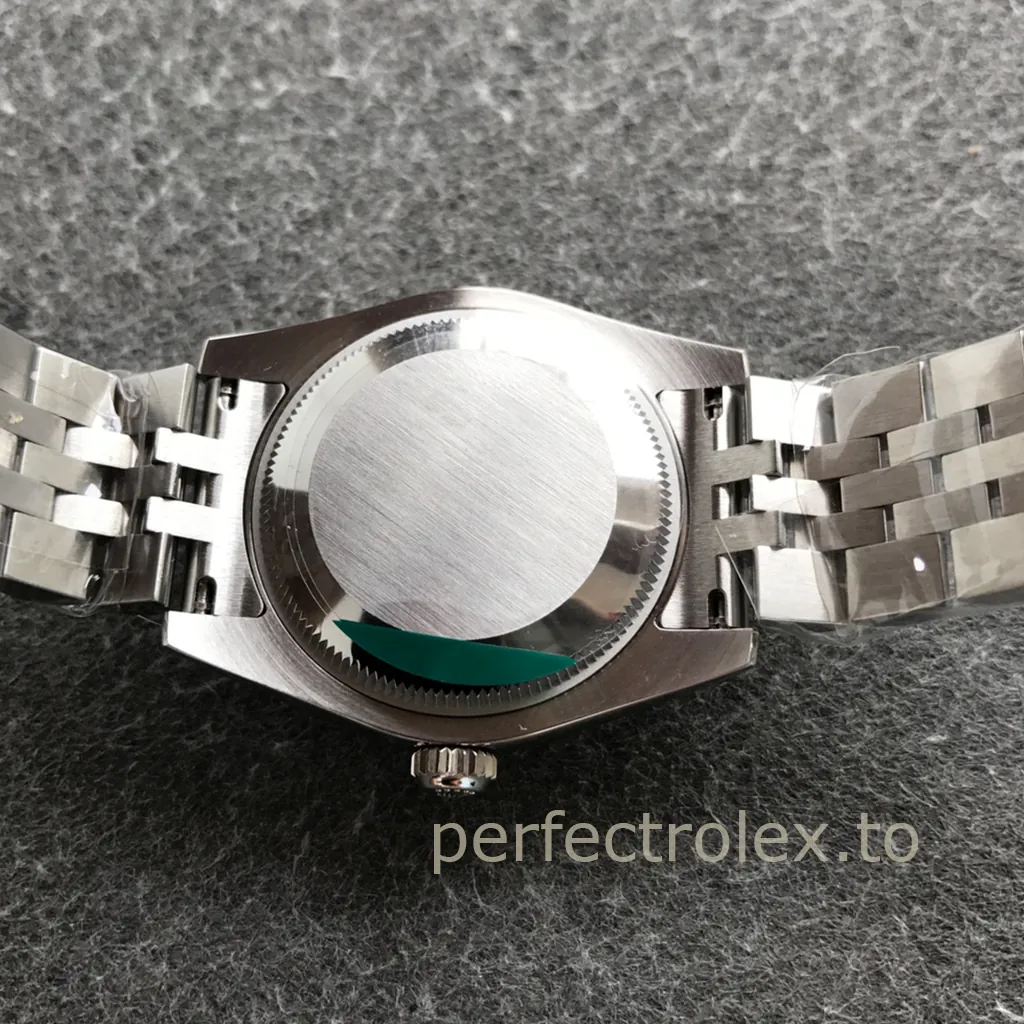 Rolex-Datejust-178274-0008-31mm-Super-Clone-Watch-White-Dial-Fluted-Bezel-Jubilee-Bracelet-Back-View