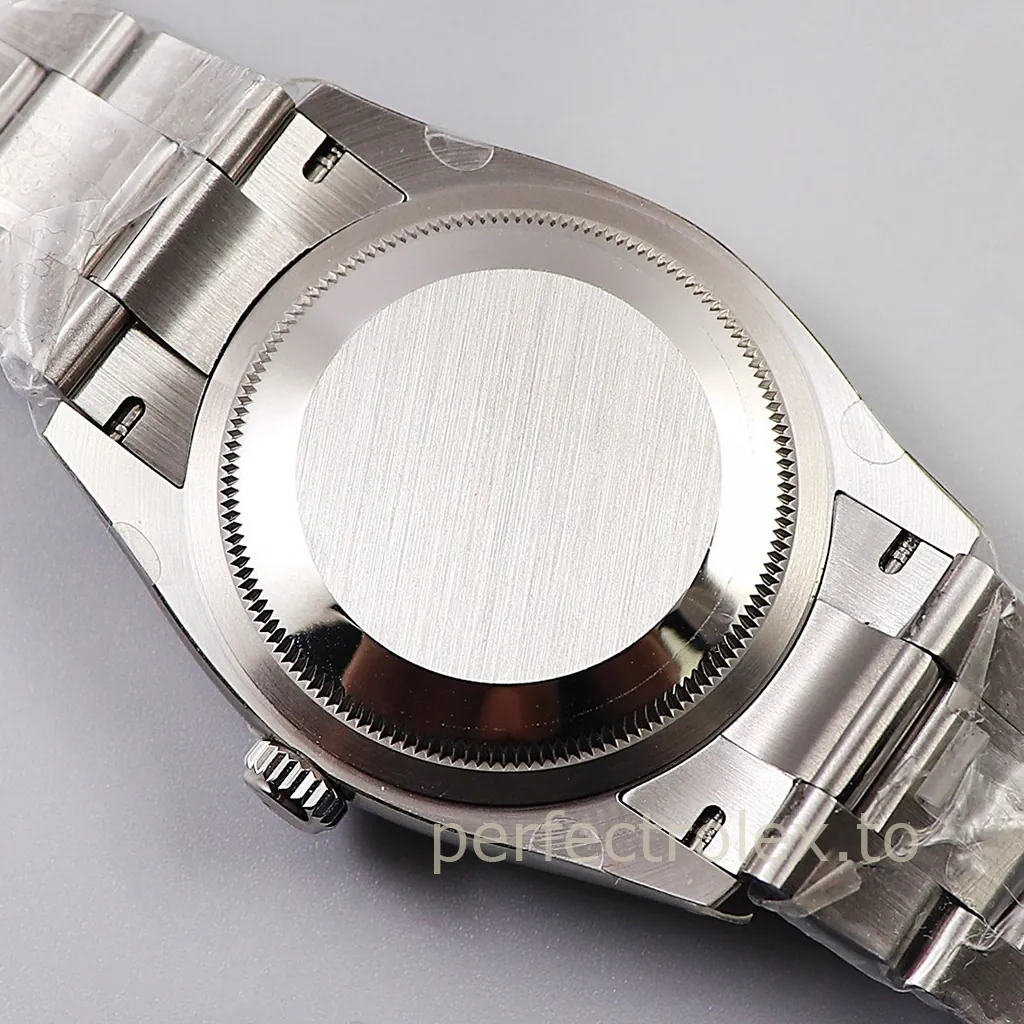 Rolex-Datejust-126284RBR-Diamond-Bezel-Super-Clone-Watch-36mm-Silver-Roman-Dial-Back-View