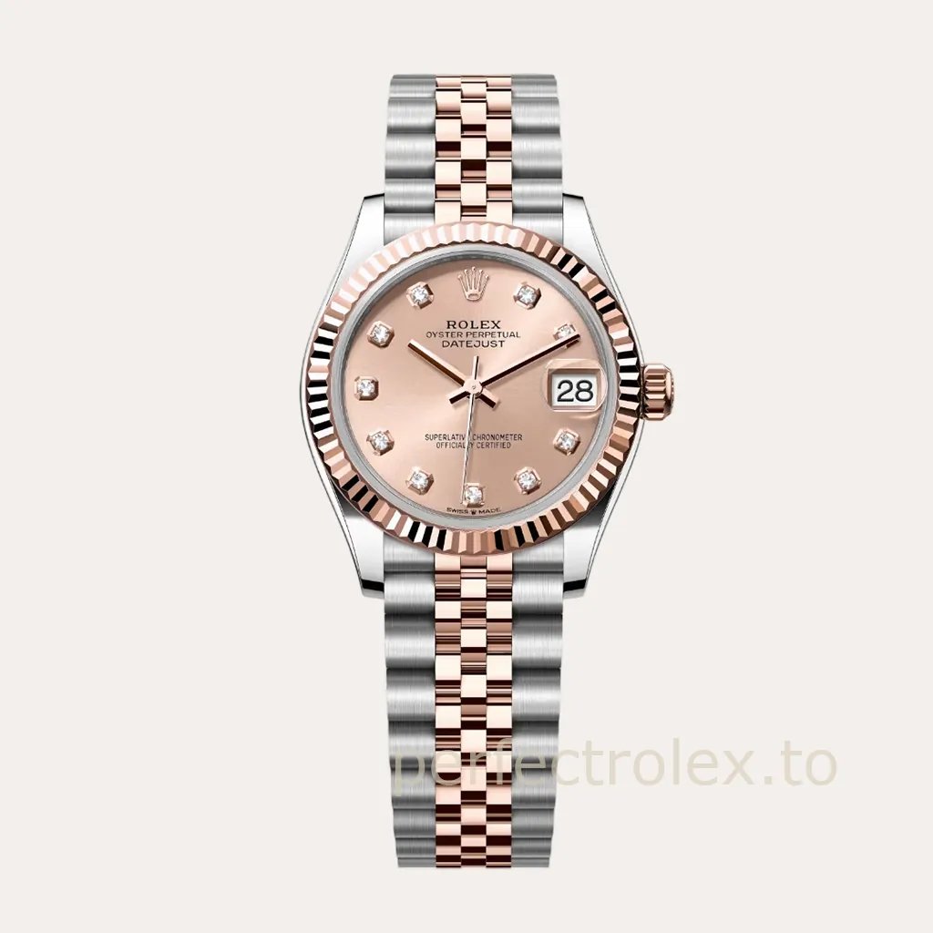 Rolex-Datejust-278271-Rose-Sunray-Diamond-Dial-Ladies-Super-Clone-Watch-31mm-Hero-Image