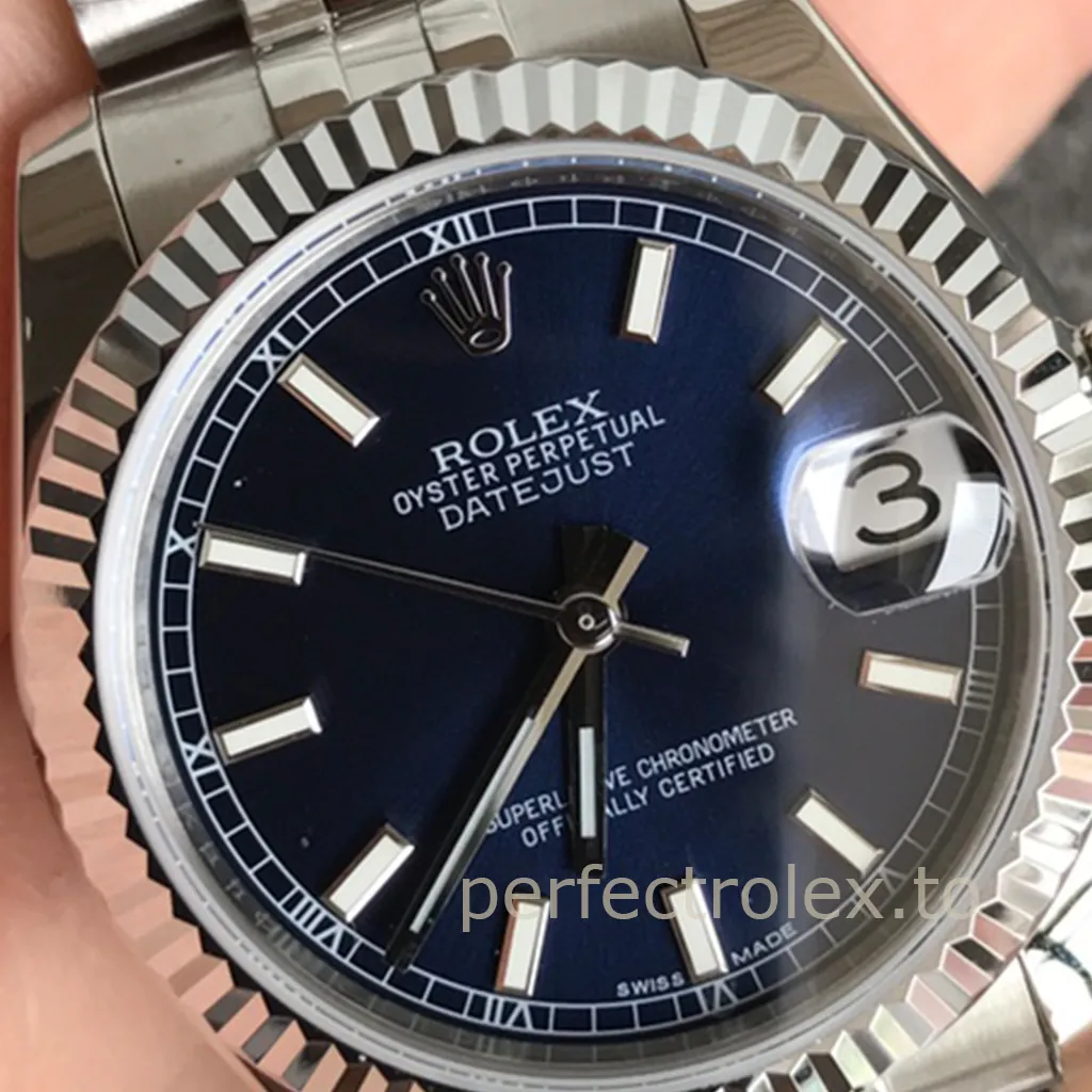 Rolex-Datejust-178274-0037-31mm-Blue-Sunray-Dial-Ladies-Super-Clone-Watch-Dial-Detail-1